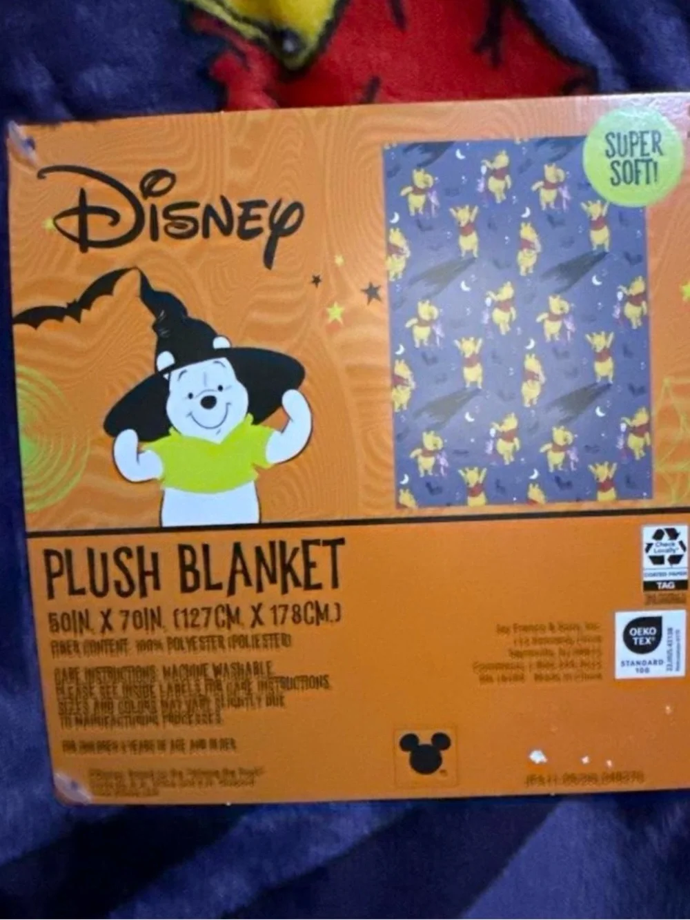 Disney plush blanket